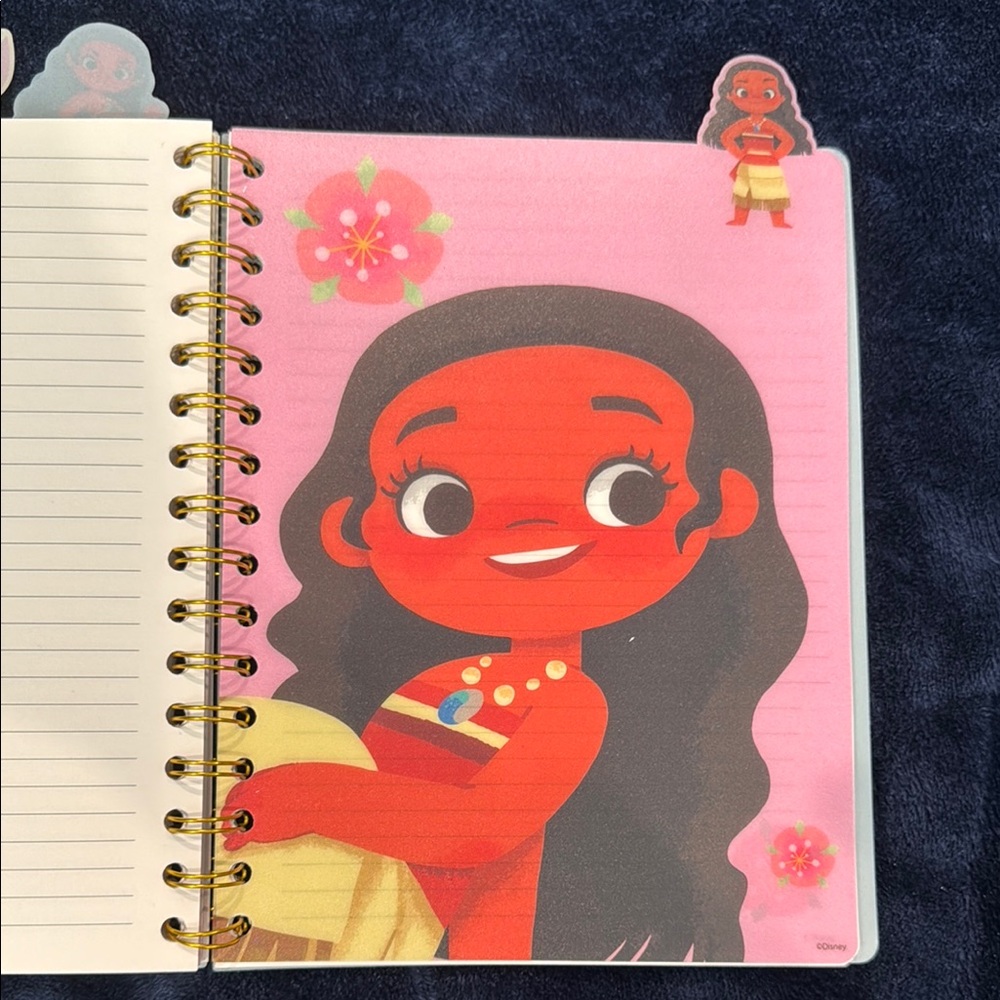 Moana theme 4-tabbed journal/notebook - Picture 5 of 6